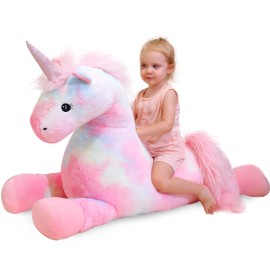 GADXV Giant Unicorn Stuffed Animals Plush 47 inch, Large Stuffed Unicorn Plushies, ...