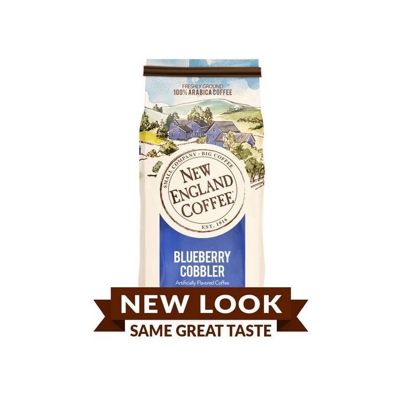 New England Coffee Blueberry Cobbler Medium Roast Ground Coffee, 11oz