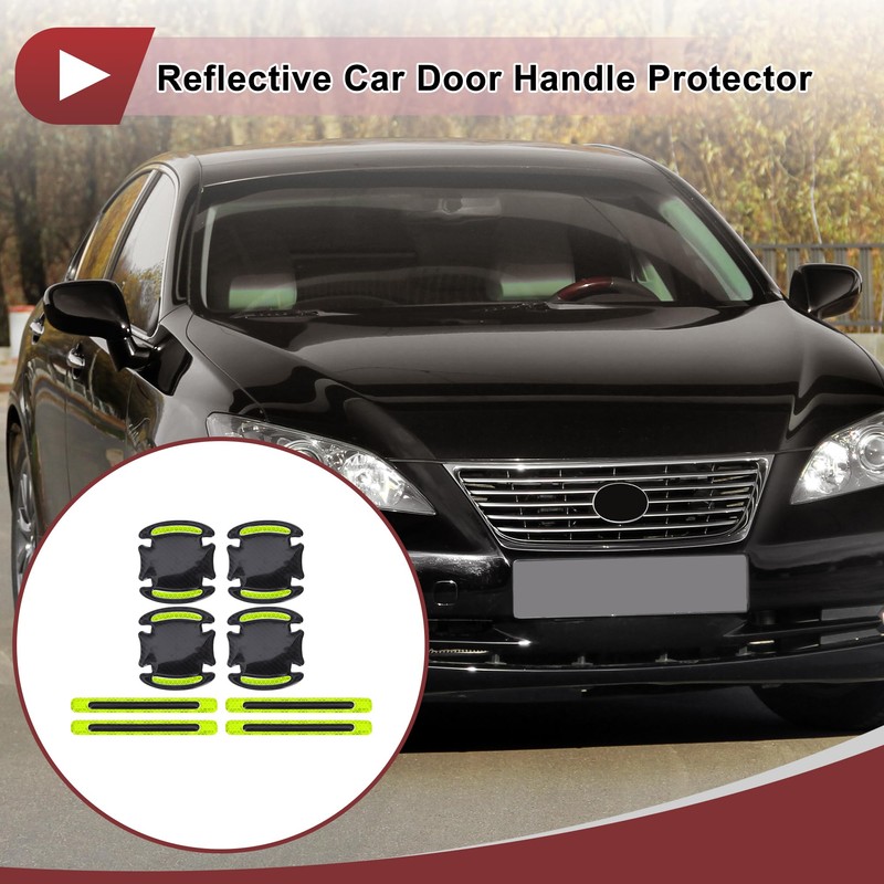 HEROFFIX 1 Set Reflective Car Door Handle Scratch Protector Anti-Scratches