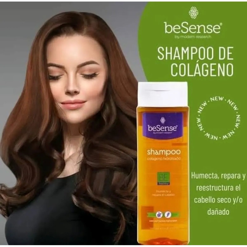 Be Sense Shampoo Colageno Hidrolizado 400ml Repara humecta