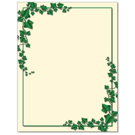 Ivy Border Letterhead Laser & Inkjet Printer Paper (100 Sheets)