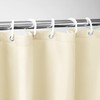 AooHome Extra Long Fabric Shower Curtain, Polyester Solid Shower Curtain