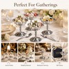 4 Pcs Ice Cream Cups Set with Spoons, Vintage Stainless