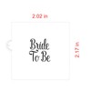 Bride To Be Cookie Stencil