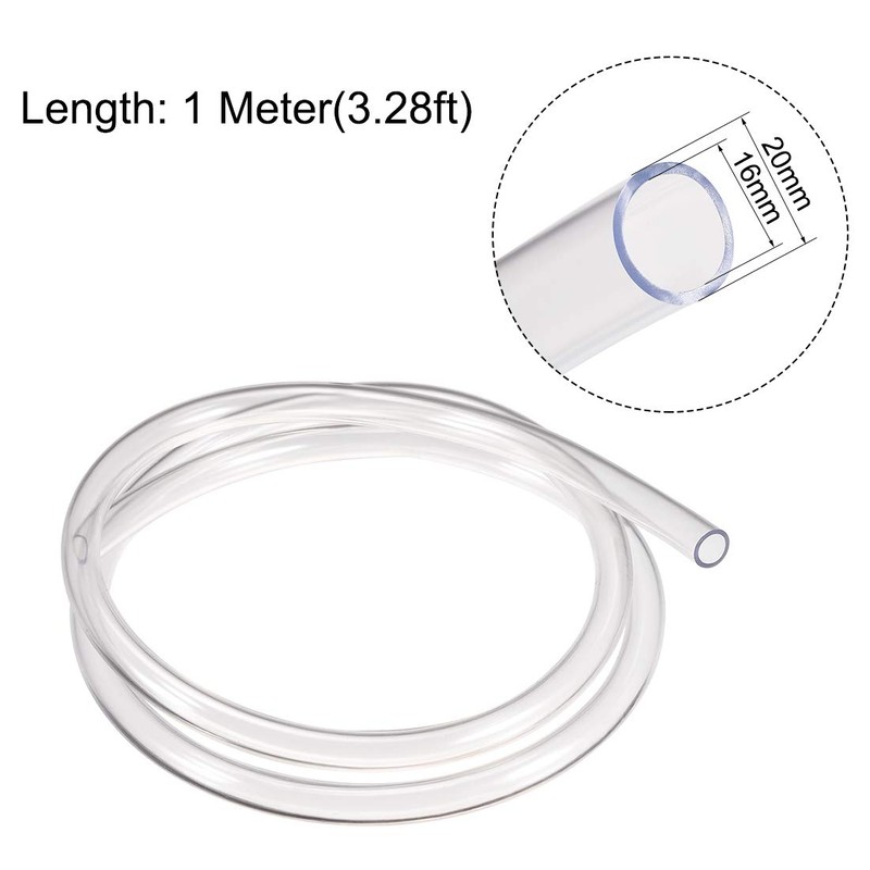 sourcing map Water Hose PVC Hose Plastic 16 mm Inner