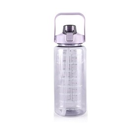 2L Water Bottle Straw Cup Motivational Drink Flask With Time Markings Sports Gym - Durable Gym Sports Flask, BPA-Free, Leakproof