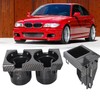SEBLAFF Black Cup Holder Coin Holder Storing Box Carbon Fiber