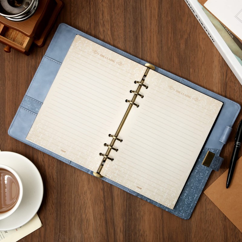 CAGIE Locking Journal for Adults Journal with Lock Large Binder