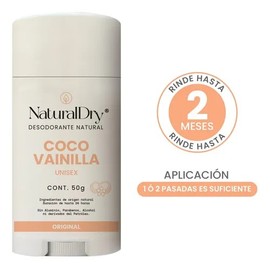 Desodorante Natural Dama Caballero Unisex Coco Vainilla Pack