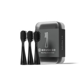 MIPOW- Cabezales de repuesto Brush GO i4 compatibles con el cepillo de dientes eléctrico Slim Pro i4: cerdas suaves, limpieza profunda, uso diario, paquete de 3, tipo de cerdas (FirmPlus).