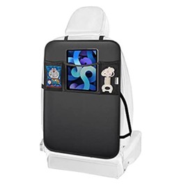 Kick Mats Back Seat Protector, 1Pc Waterproof Oxford Seat Back Protector, Car Seat Back Protector for Kids, Back of Seat Protector for Kids Feet Car Seat (1pc-3 Pockets)