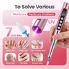 35000RPM Cordless Nail Drill with UV Lamp Portable Rechargeable Nail