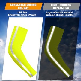 Funtery UV Arm Sleeves - 6 Pairs Cooling Sun Protection for Outdoor Sports