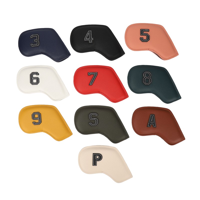 10Pcs Golf Iron Club Head Covers Headcovers Set Golf Iron