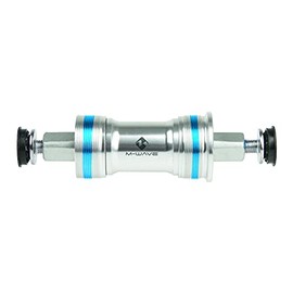 M-Wave Unisex-Adult Carousel BB BSA SQ Kompakt Innenlager, Silber/Blau, für 68 mm Innenlagergehäuse, L1: 107.5 mm, L2 20.5 mm