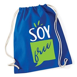 Hippowarehouse Soy Free Drawstring Cotton School Gym Bag 37cm x 46cm, 12 litres