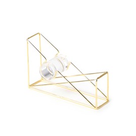 U Brands Desktop Tape Dispenser, Wire Metal, Gold - 898U06-48