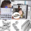 MEZOKUCEL Nuts, 230pcs M2 304 Stainless Steel Cup Head Hex