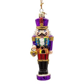 Nobel Gems Glass Ornaments - Glass Pride Nutcracker Ornament