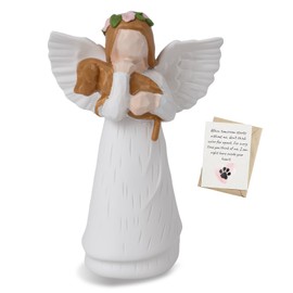 Keggaen Dog Memorial Gifts for Loss of Dog, Pet Memorial Gifts for Dogs Passing Away Bereavement Gifts, Loss of Dogs Sympathy Gifts Dogs Angel Figurines Expresses Relationship for Pets Mom