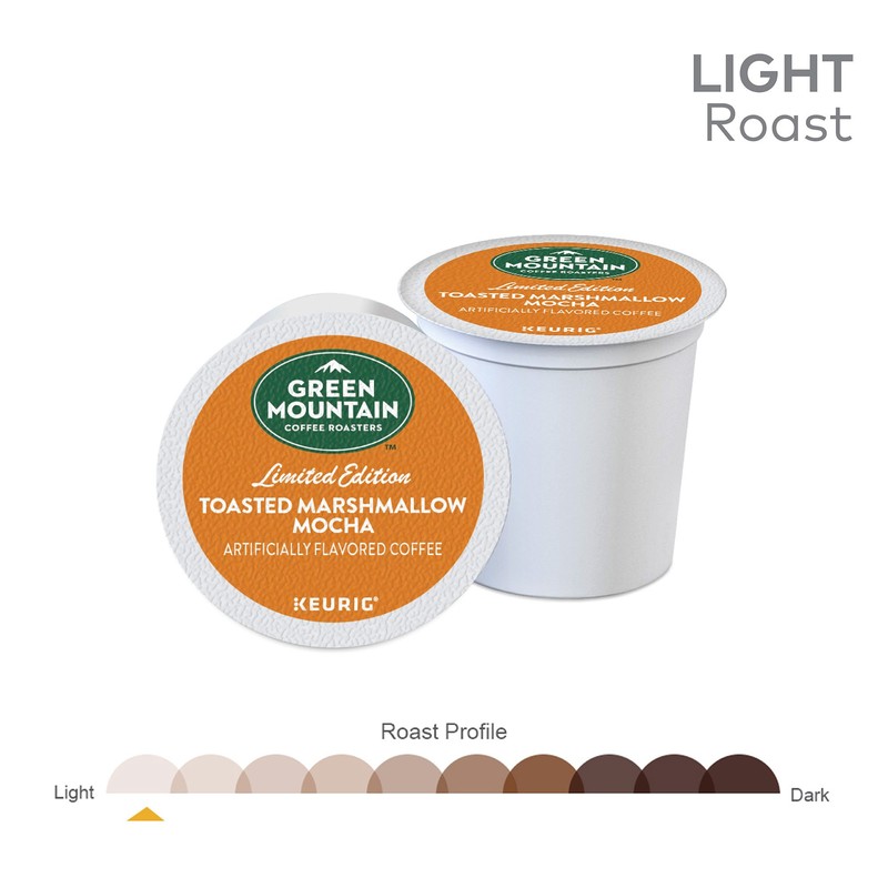 Green Mountain Coffee Roasters Toasted Marshmallow Mocha, Single-Serve Keurig K-Cup