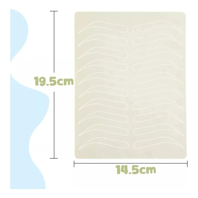 Piel Sintética Práctica Microblading Diseño Ceja Sin Tinta 6