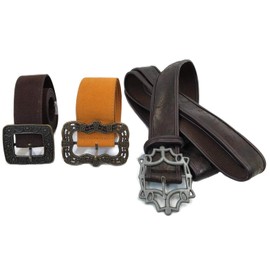 Jack Sparrow Sun + Flower + Baldric Sword Pirate Belt Set of 3 Waist Belts Props (XL)