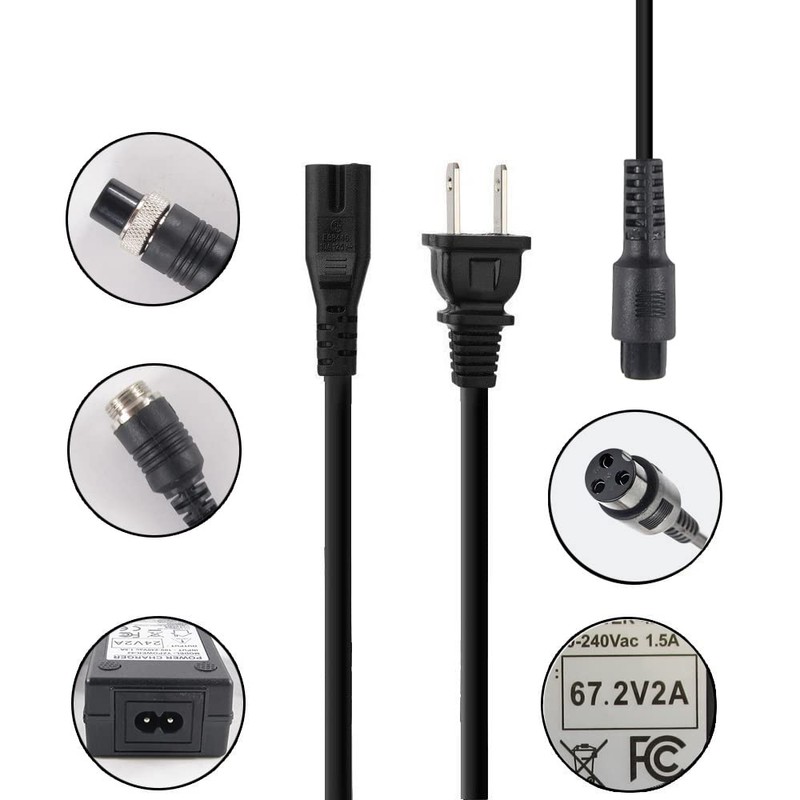 67.2V 2A Adapter Charger Power Supply for 16S 60V Li-ion
