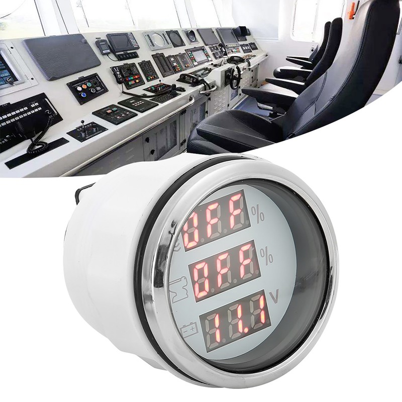52MM/2in 3‑In‑1 Water Level Meter Sewage Gauge Voltage Instrument 0‑190Ω