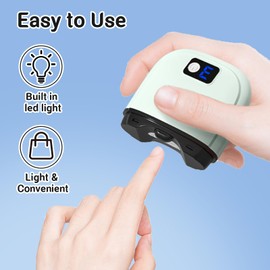 Electric Nail Clipper, LED Light Nail Trimmer with Nail Clip Storage, USB Rechargeable Automatic Nail Clipper for Adults, Seniors, Babies, Children (Green, Rechargeable)