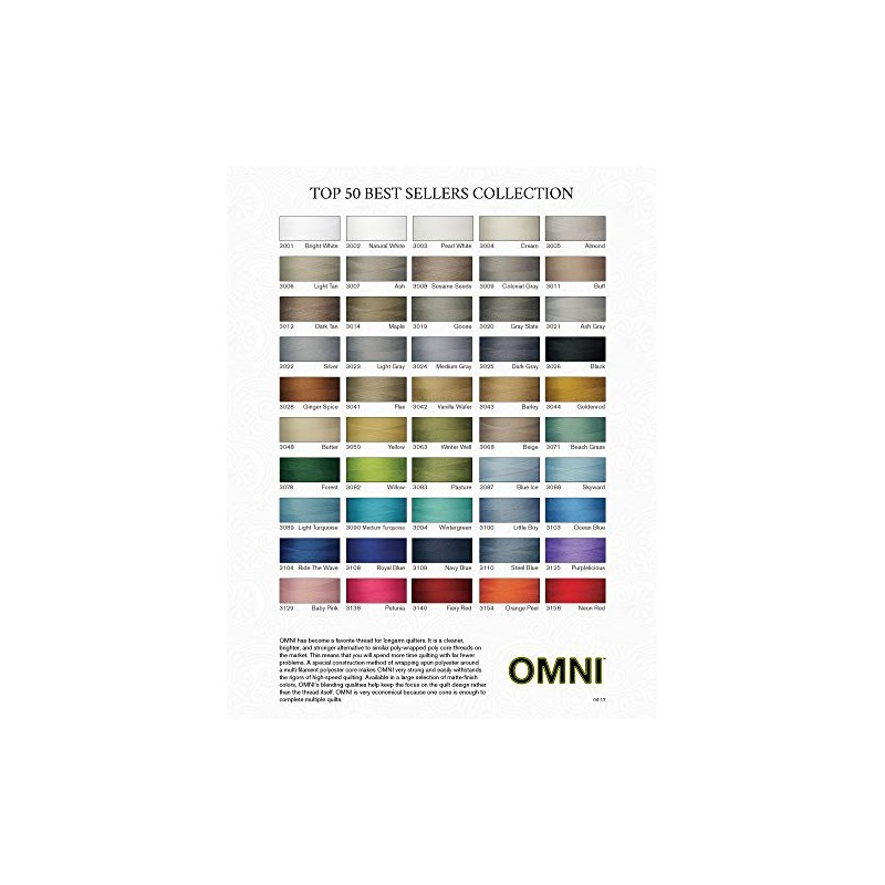Superior Threads® - Omni #3004 Cream 6,000 Yds. Poly-Wrapped Poly