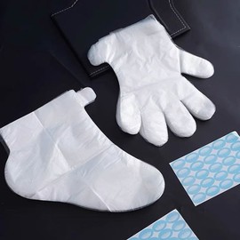 Disposable Foot Moisturizing Wrap Hand Moisturizing Wrap 100P Hygienic Vinyl Glove Cover - Foot Moisturizing Wrap 100p / 일회용 발보습랩 손보습랩 100P 위생 비닐 장갑 커버 - 발보습랩100p
