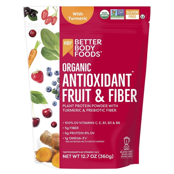 Better Body Foods Organic Antioxidant Fruit And Fiber, 12.7 Oz