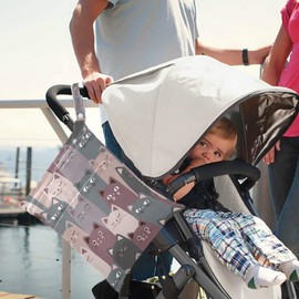 visesunny Funny Grey Cat 2Pcs Wet Bag with Zippered Pockets Washable Reusable Roomy for Travel,Beach,Pool,Daycare,Stroller,Diapers,Dirty Gym Clothes, Wet Swimsuits, Toiletries