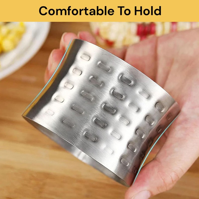 EZONEDEAL Corn Separator Stainless Steel Manual Corn Peeler Fresh Corn