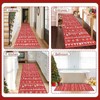 famibay Christmas Runner Rug 2x8 Red Washable Christmas Rug Runner