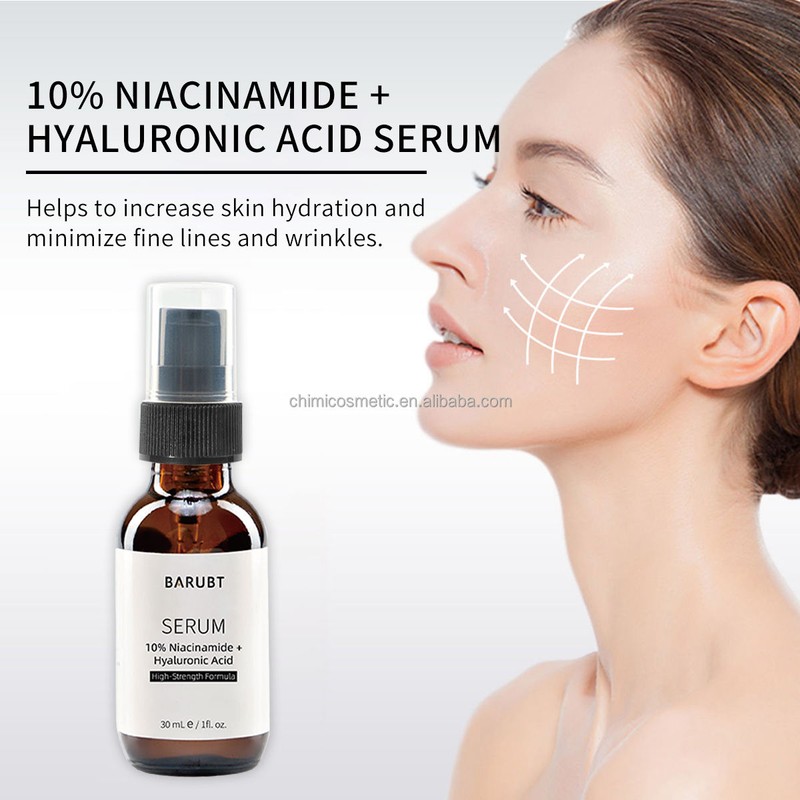Nicotinamide Hyaluronic Acid Face Serum for Dry Skin Hydrating Brightening