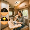 HOTOIQ RV Ceiling Dome Light, 1800LM Dimmable LED with 8