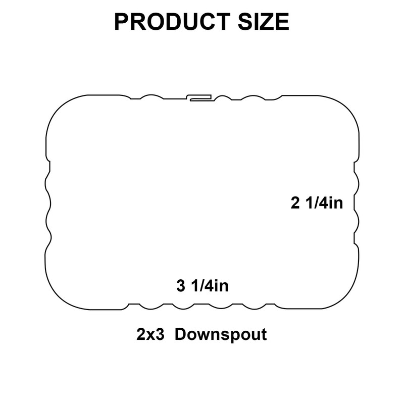 Gutter Downspout Elbow S-shape Style B (offset=3) Zig Zag Elbows