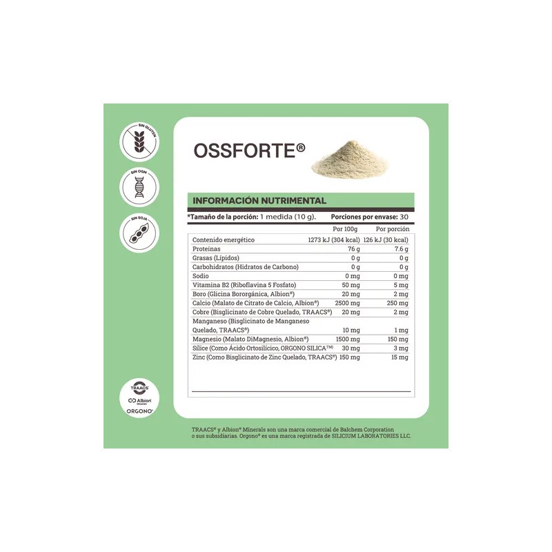 Matter Ossforte Colágeno Con Minerales Quelados 300g Sfn