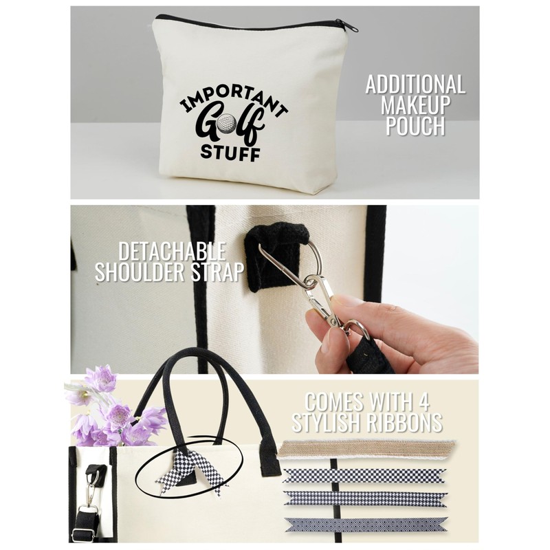 INNObeta Golf Gifts for Women Canvas Tote Bag, Tote Bag
