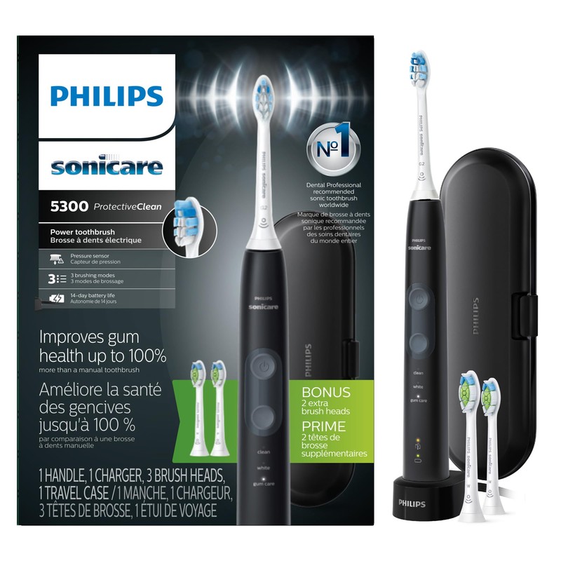 Philips Sonicare ProtectiveClean 5300 Cepillo de dientes eléctrico recargable, con