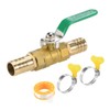 sourcing map 1 set ball valve shut-off valve, 19 mm