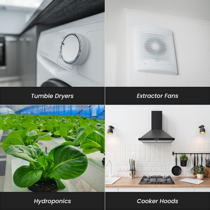 5" Inch Pack of 2 - Duct Connector Flange -