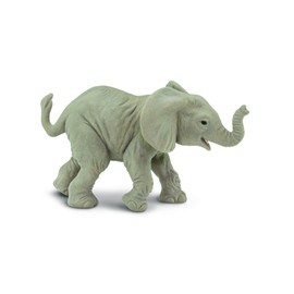 Safari Ltd. African Elephant Baby Toy Figurine - Realistic, Hand-Painted 3.3" Model Figure - Safe, Educational Toy for Boys, Girls & Kids Ages 1+