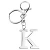 ORUZA Letter Keyring Alphabet Initial Keychain, Metal Letter Key Ring