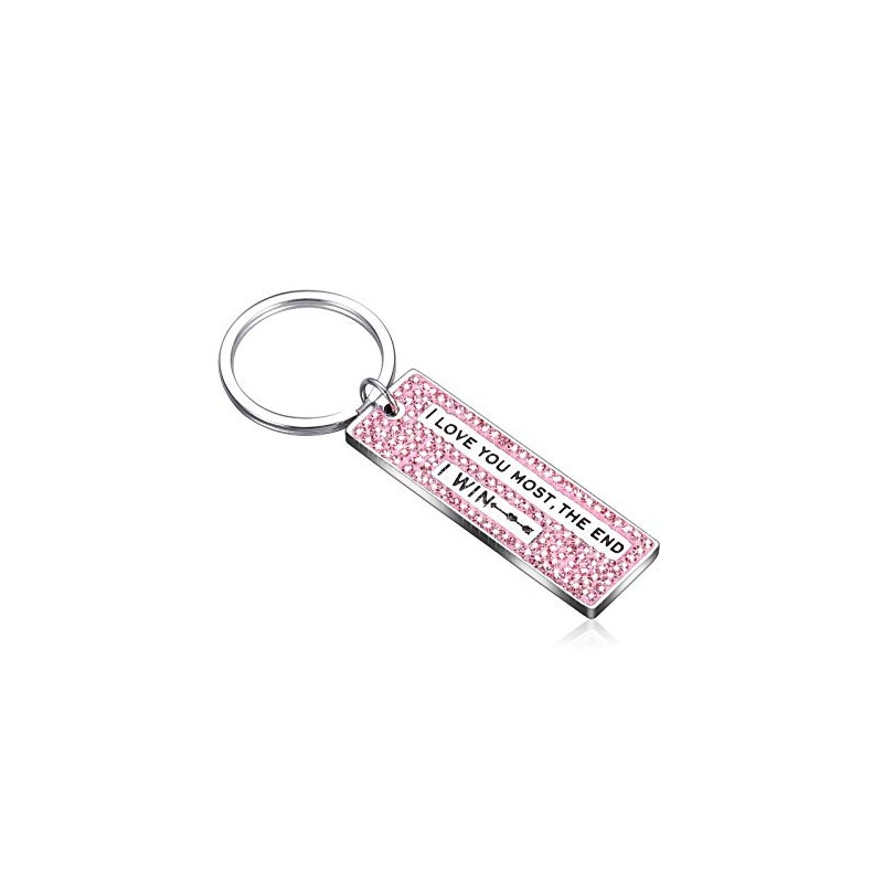 I love you most,the end I win key ring gift