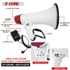Portable 50W Megaphone Bull Horn PA Speaker With USB Recording