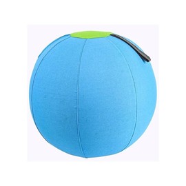 RNTKAB 30-Inch Extra-Large Lawn Bounce Ball - Giant Kickball & Dodgeball - Double-Layer Design (Rubber Bladder + Cotton Canvas Cover) - Includes Foot Pump(1-Pack) (Baby Blue)
