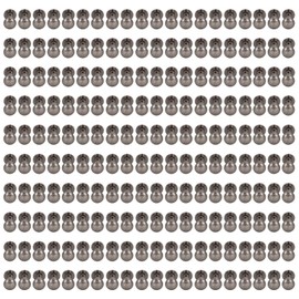 200 Sets Book Binding Screw Environmental Brass Metal Chicago Binding Screws DIY Leather Rivet Screws 10x15mm Silver Grey